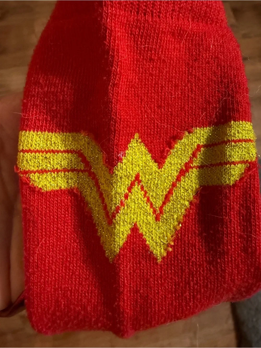 Wonder Woman Knee Length Socks with Cape DC Comics One Size Fits Most